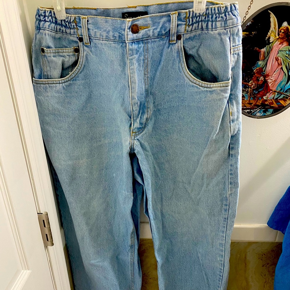 Scandia Woods Side-elastic, relaxed-fit jeans